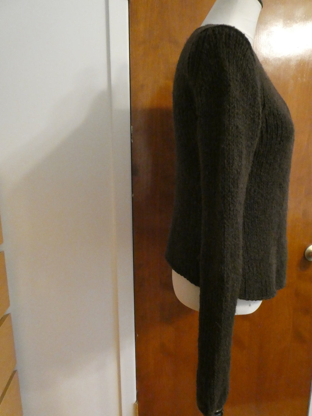 Juicy Couture Brown Wool Blend Cardigan Sweater Women’s Medium (Fits Small)