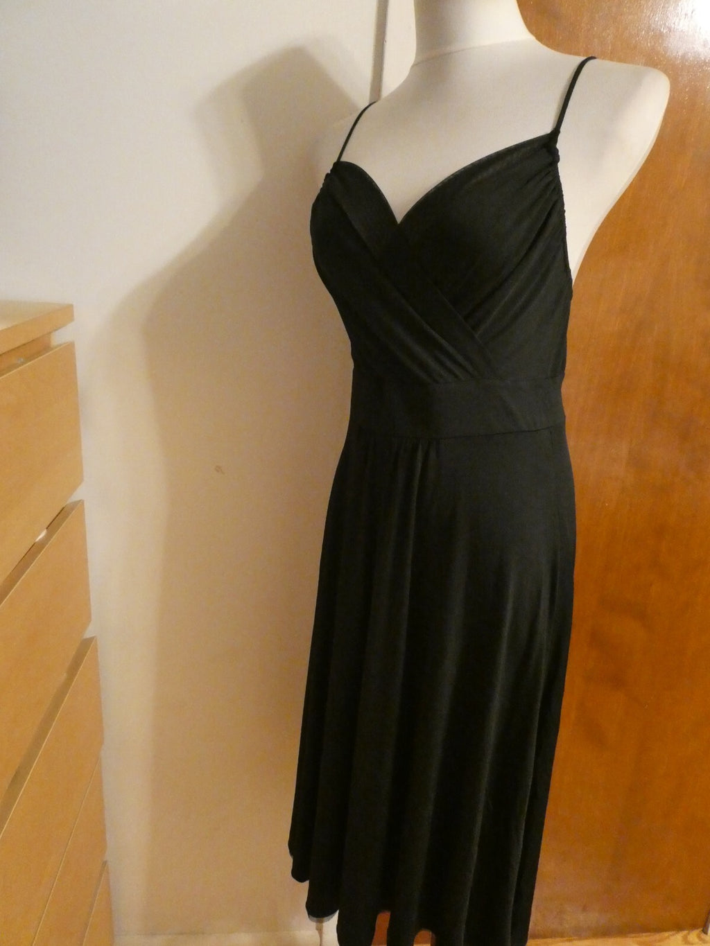 Tahari women's black lined dress 12 