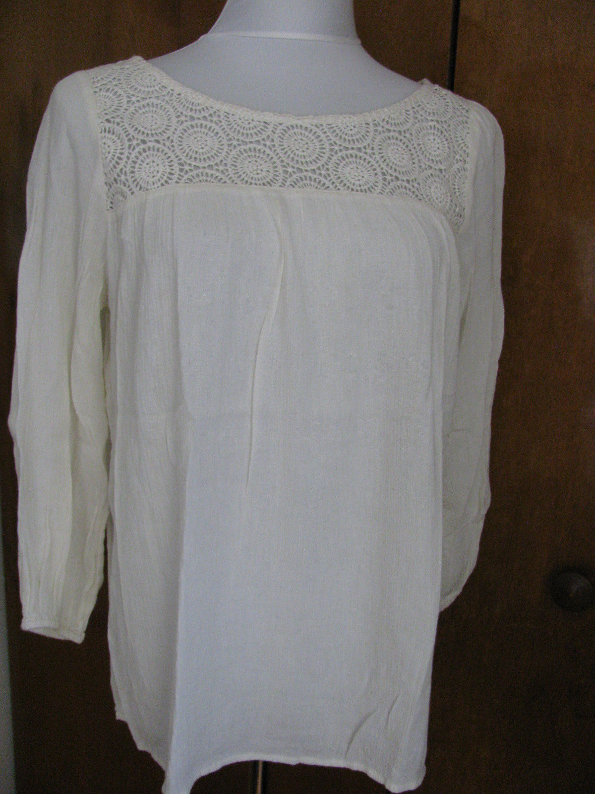 Denim & Supply women's fabric crafted Off White cotton top 