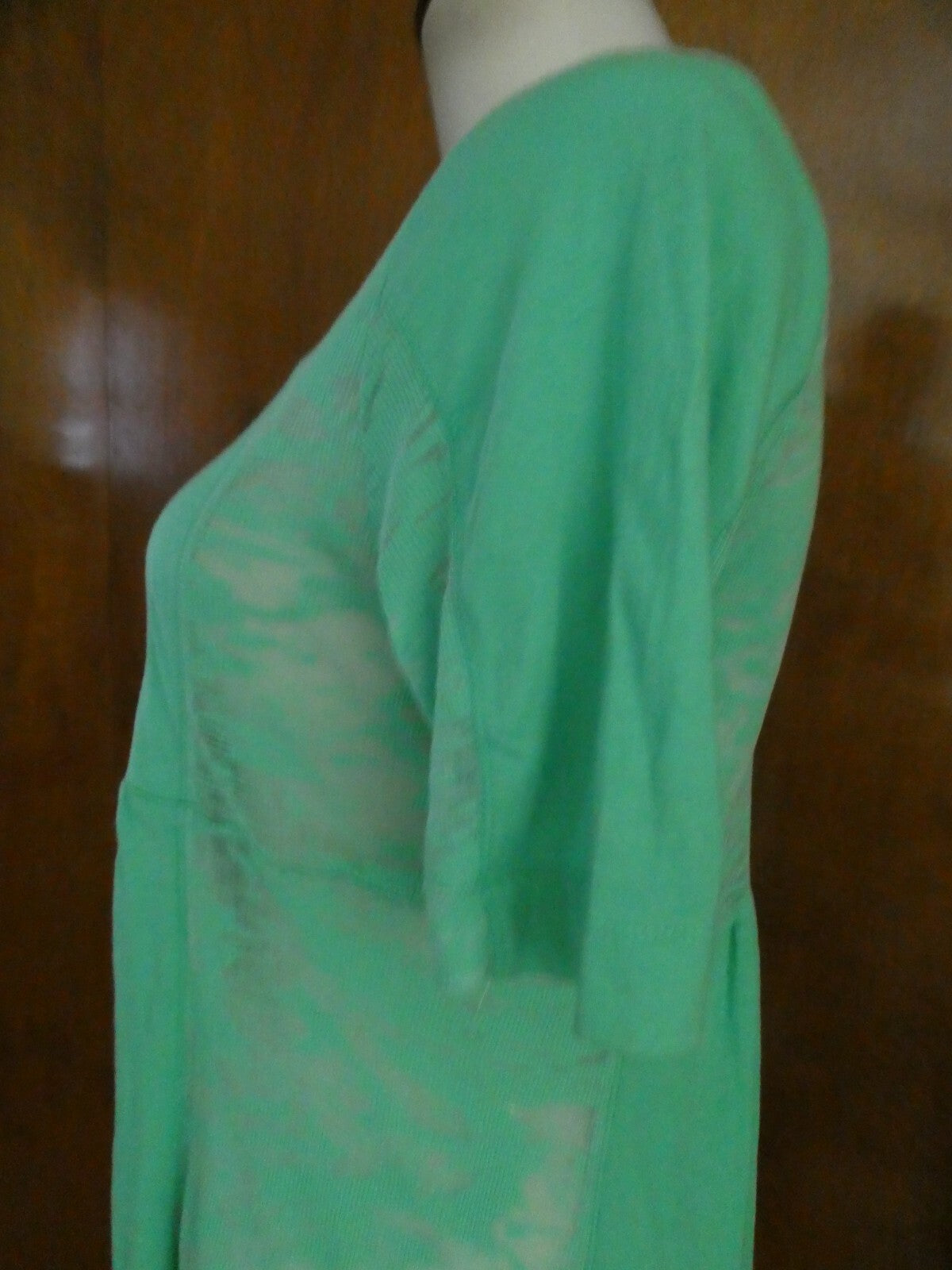 DKNY Jeans petites women's emerald soft tunic top size Large New