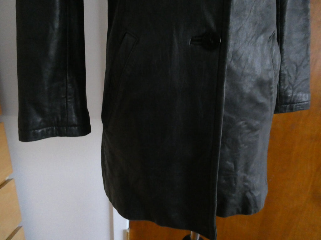 Kenneth Cole Reaction Women's Black Soft Leather Jacket/Coat P (XS)