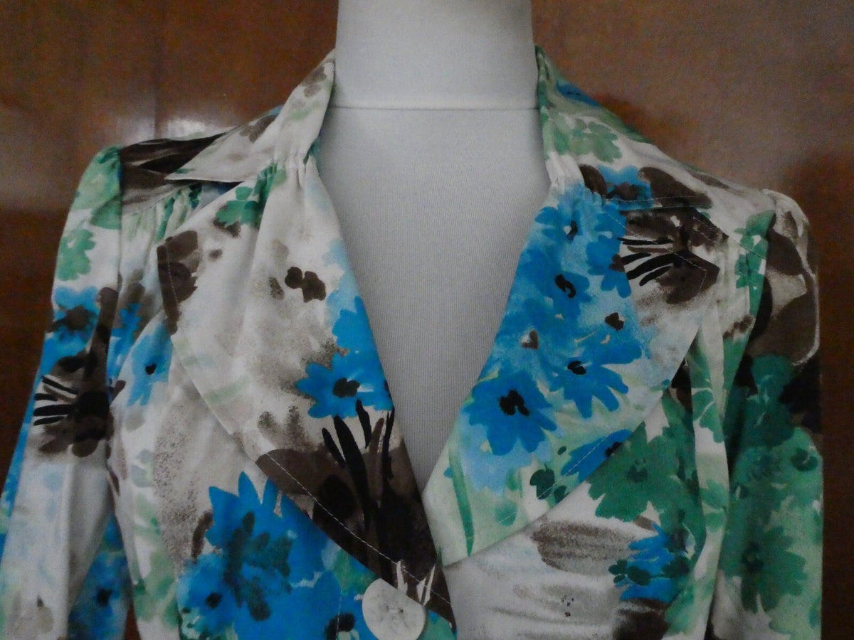 Allison Taylor women’s multicolor 3 buttons detailed blazer jacket size Large