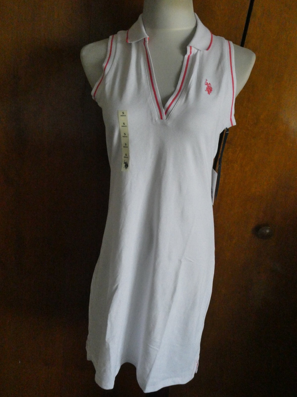 US POLO ASSN Women’s White USPA Sport Athletic Workout Dress Size Small