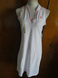 US POLO ASSN Women’s White USPA Sport Athletic Workout Dress Size Small