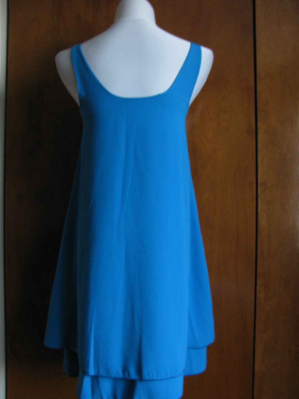 Rachel Rachel Roy women's blue lined layer mini dress Size Xsmall NWT