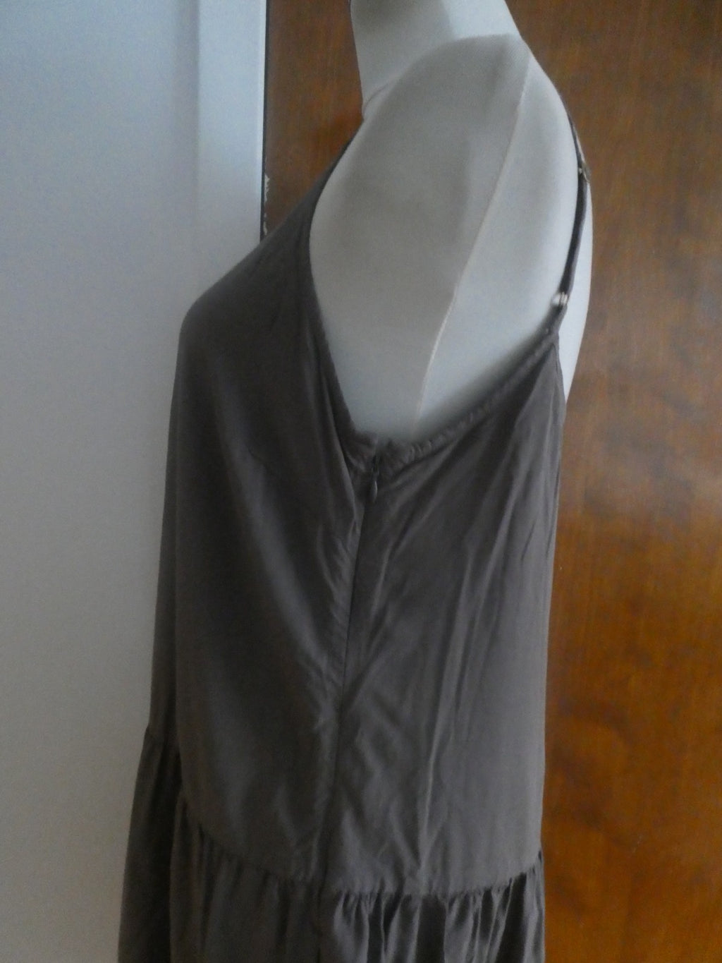 Unit QLO women's light brown 100% rayon summer dress size Large