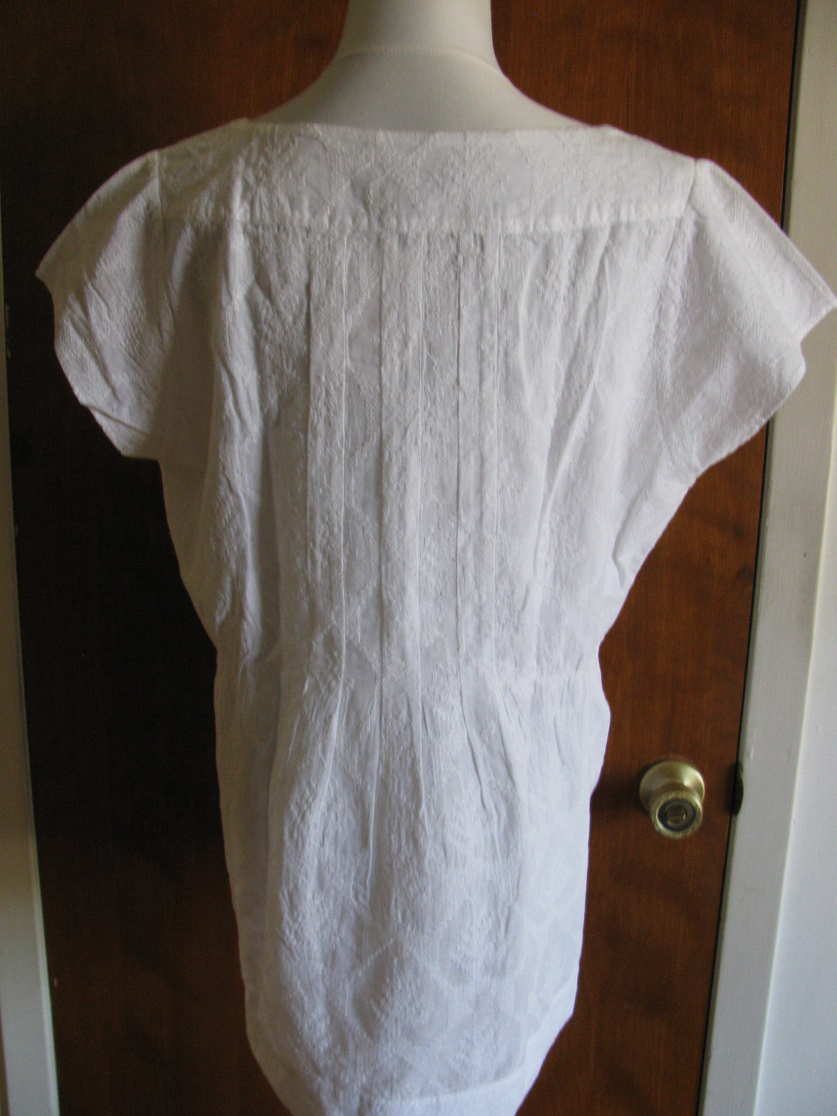 Calvin Klein Jeans women embroidered white top 0X/EG