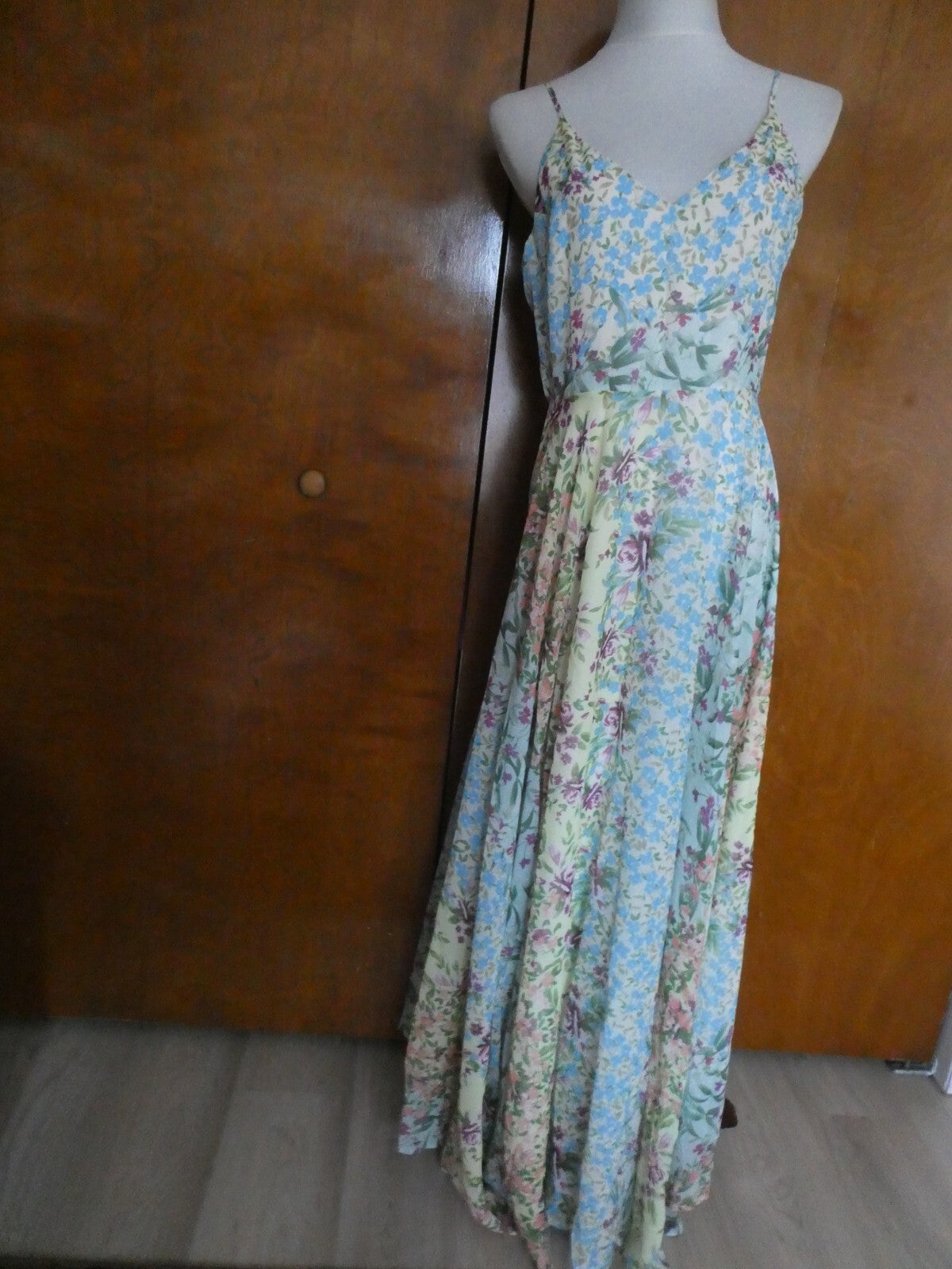 Anthropologie Yumi Kim Womens Multicolor Peace and Love Maxi Evening Dress L, XL