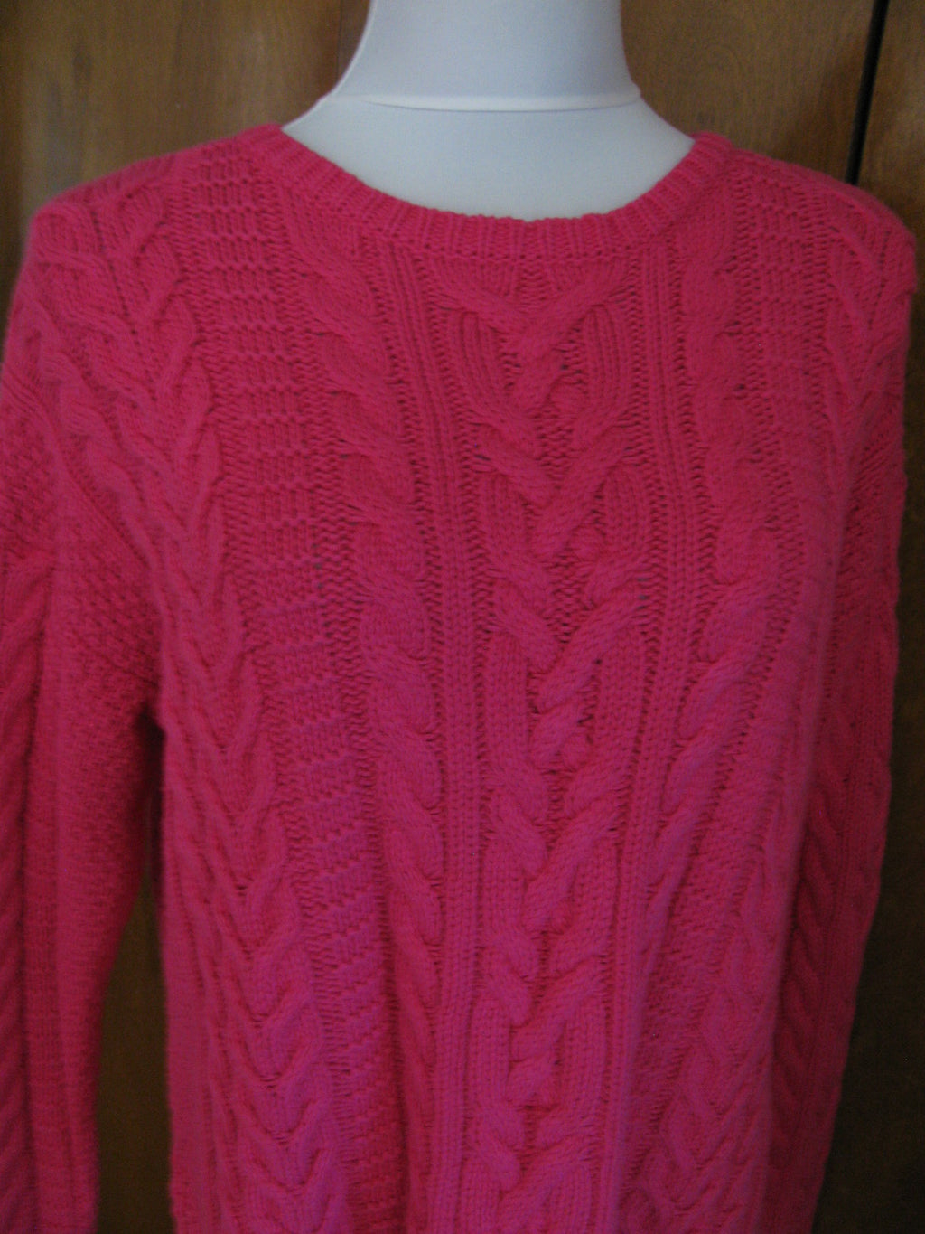Lauren Ralph Lauren women’s pink crewneck detailed sweater Large 