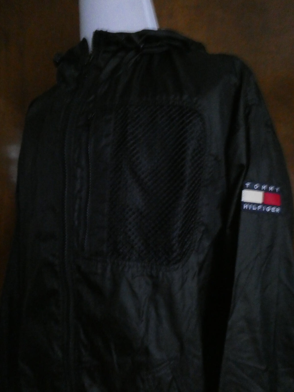 Tommy Hilfiger Windbreaker Vintage Hooded Jacket Size Medium