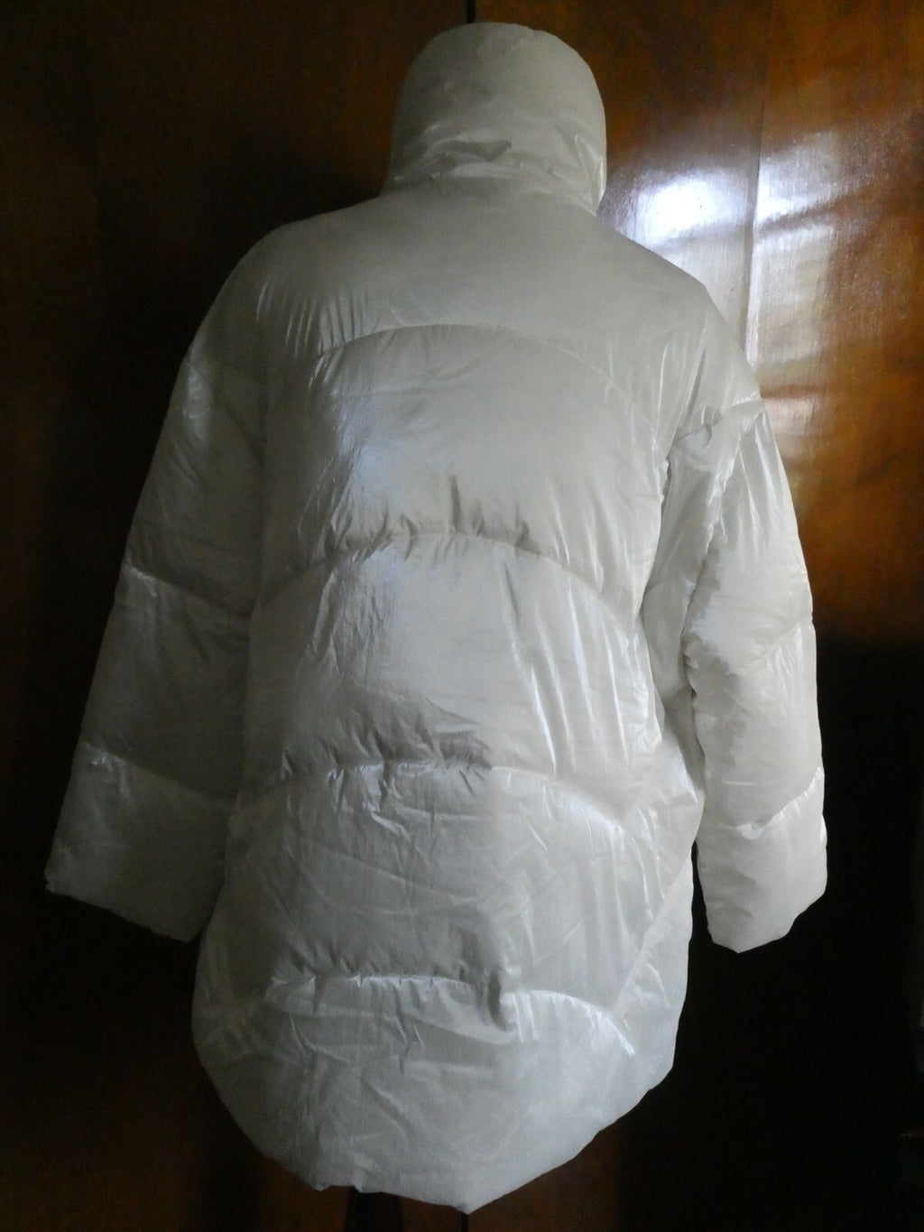 Armani Exchange Women's White Winter Caban Coat Large SKU#6LYK25-YN3HZ-1130