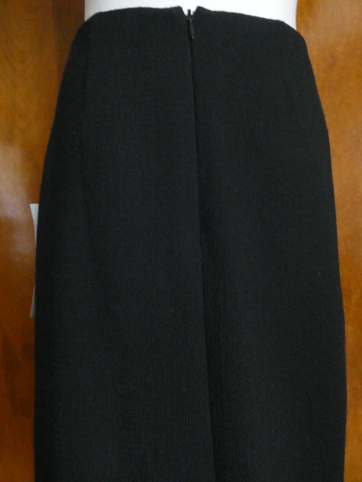Rickie Freeman for Teri Join women's black embroidered wool lined skirt size 10 