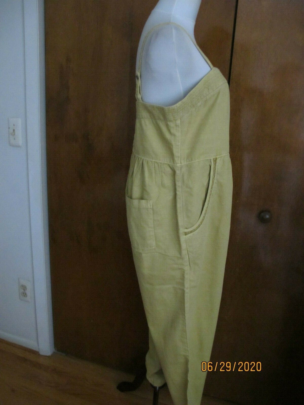 Anthropologie Gold Green Women’s Summer Jumpsuit 