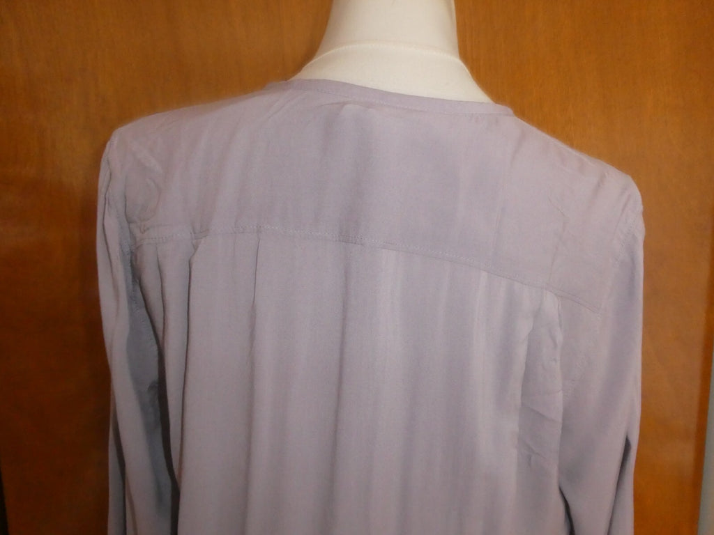 Gap women's stylish gray viscose long sleeves tunic top size Large
