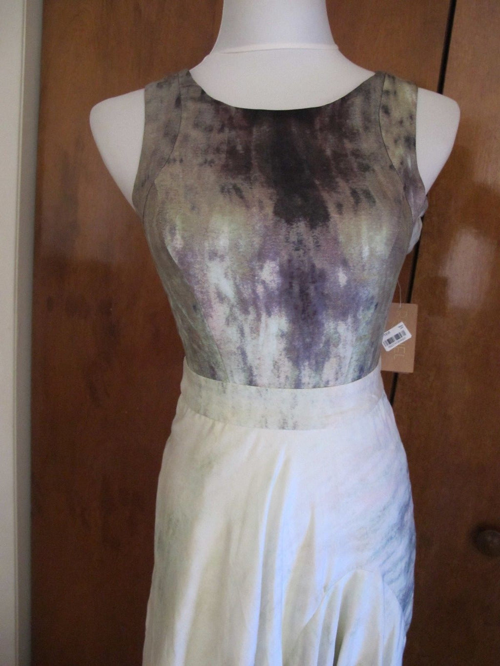 Rachel Roy women's maxi stylish cutout back multi color dress size 0 NWT
