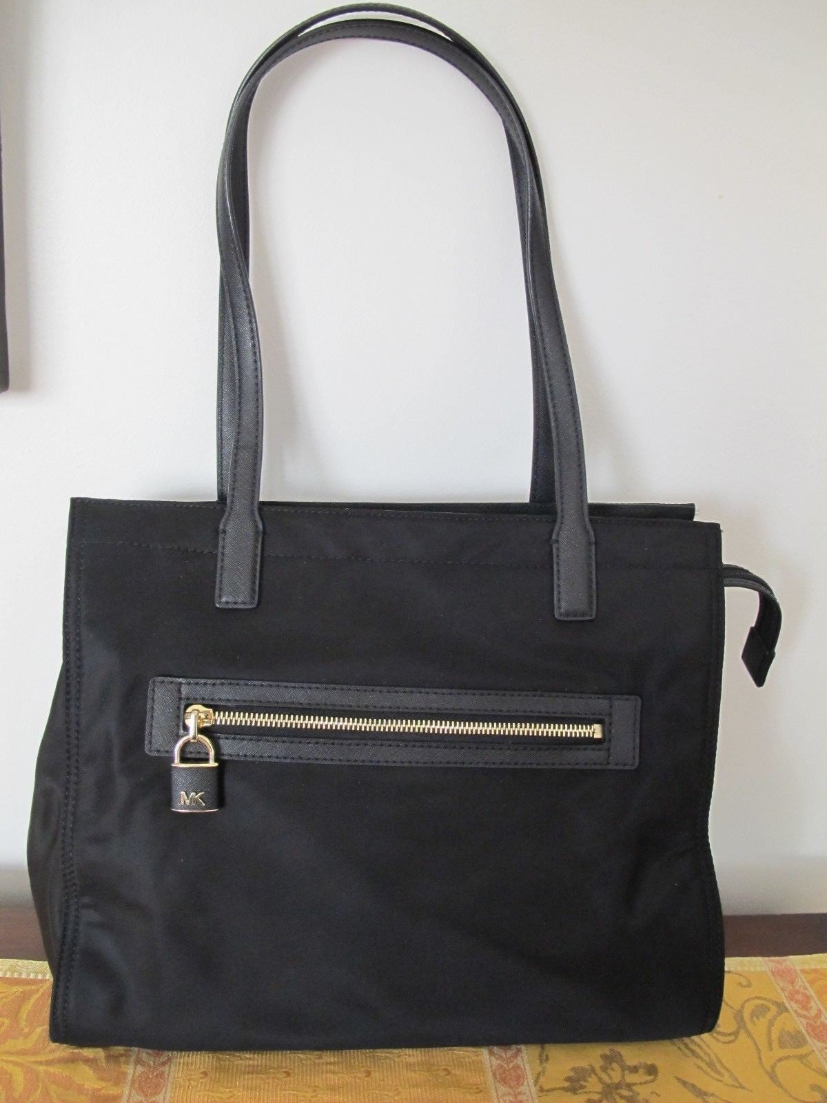 MICHAEL KORS Women's Black Large Nylon Handbag Tote 