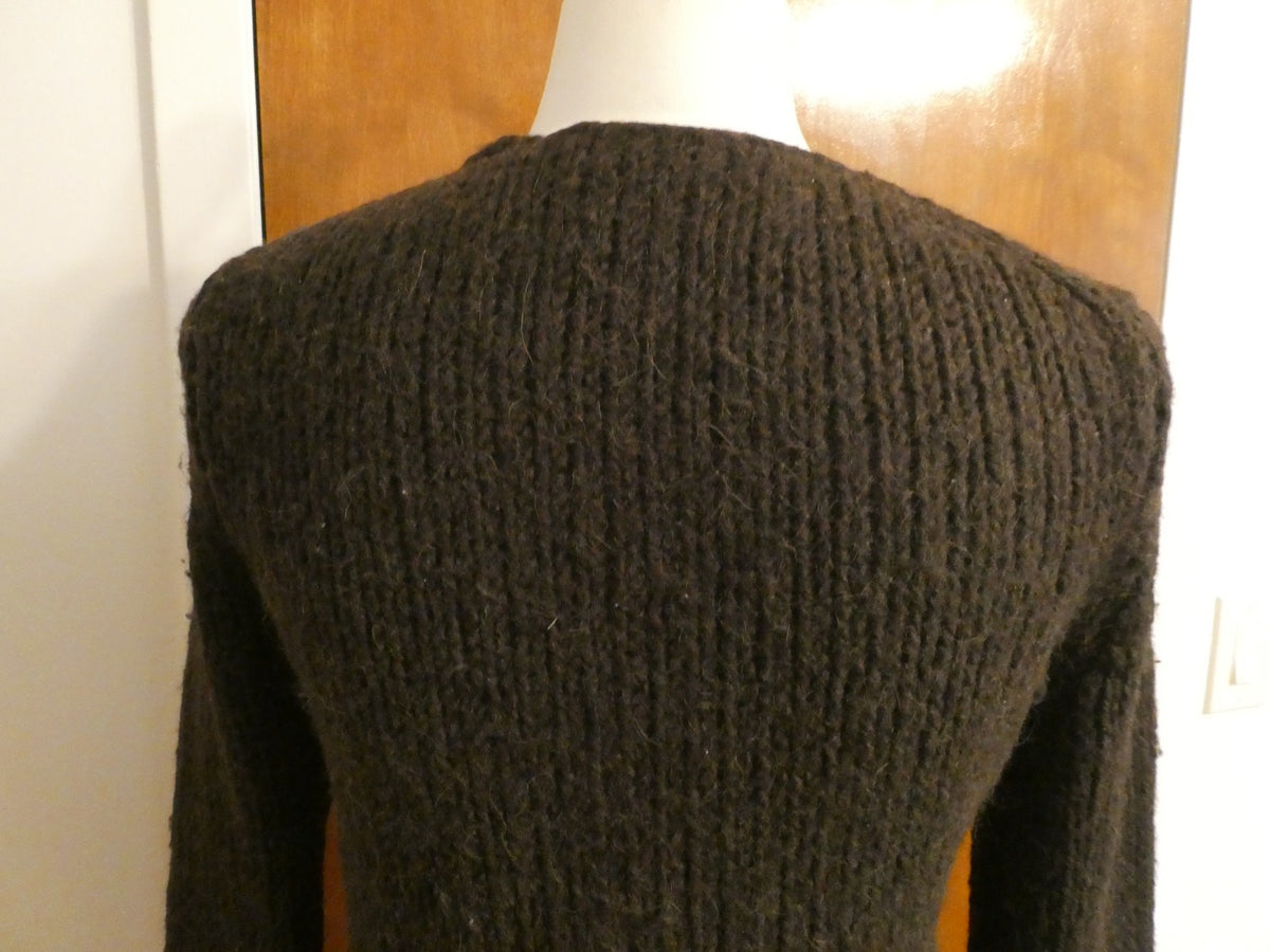 Juicy Couture Brown Wool Blend Cardigan Sweater Women’s Medium (Fits Small)