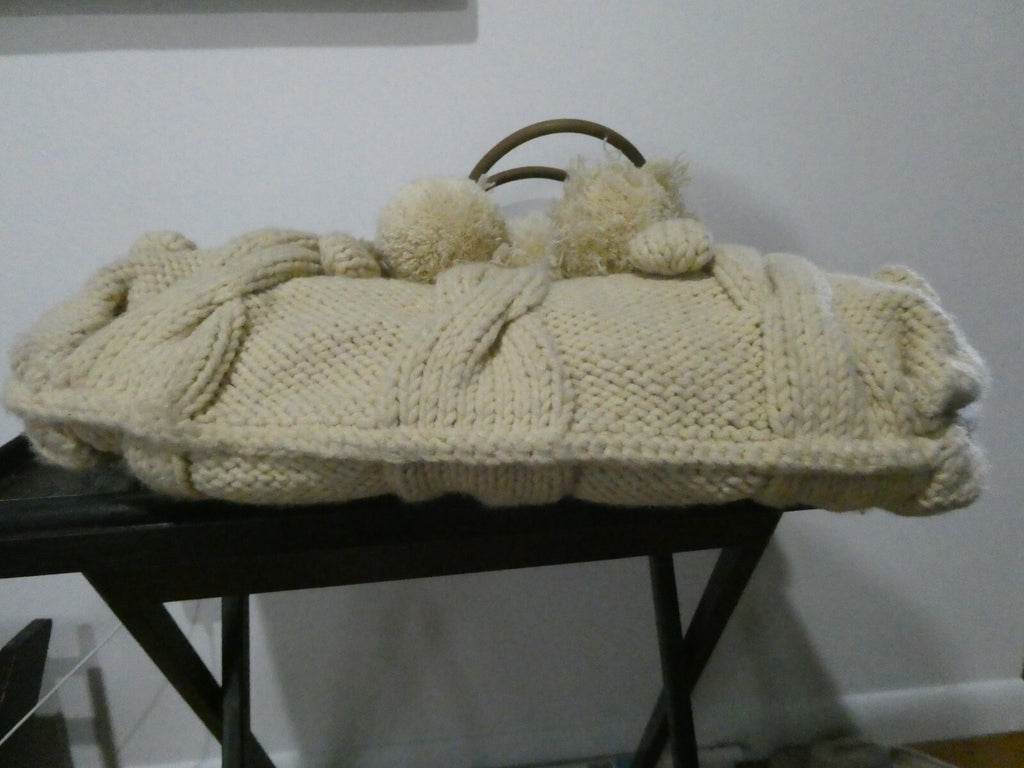 Juicy Couture Women’s Beige Knitted Large Shoulder Bag