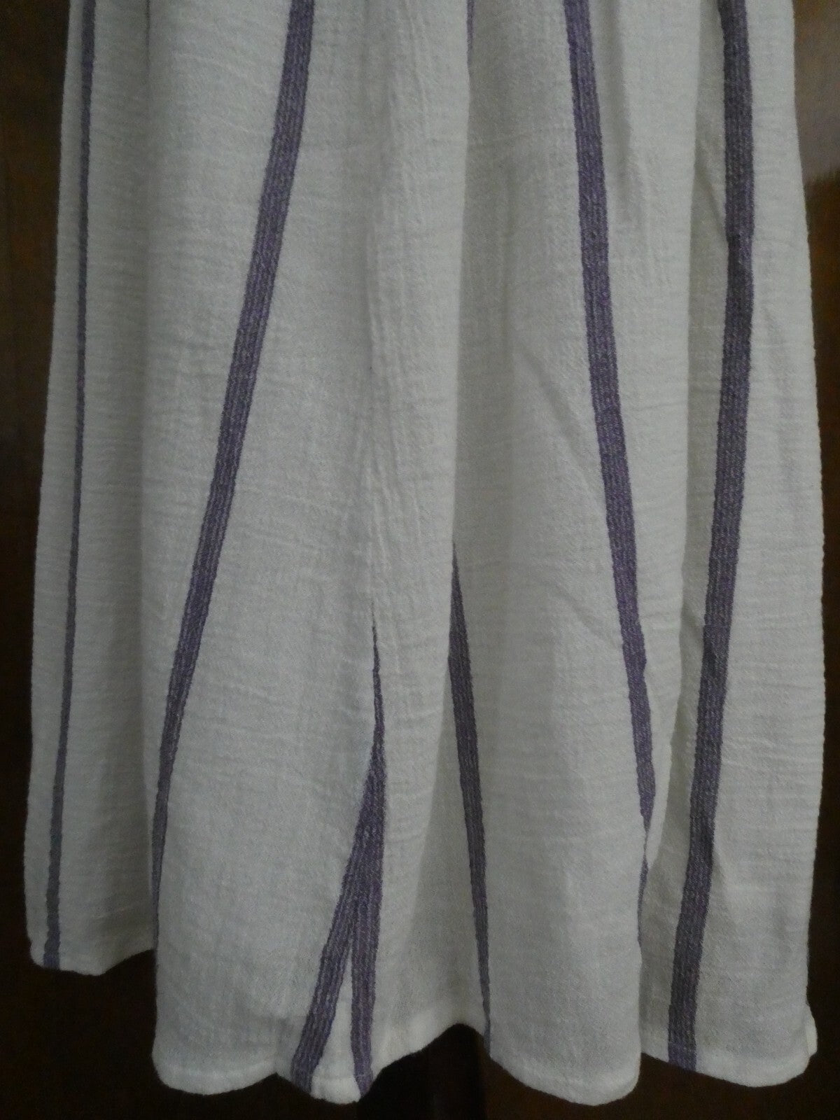 Lucky Brand women's off white full lined pleated pockets buttons skirt small
