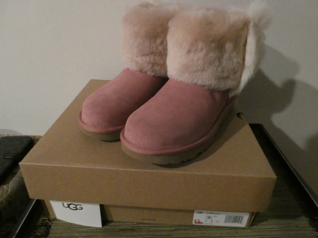 UGG Classic Mini Wisp PDW Arroyo Sheepskin Women's Boots Size US 7 Style 1101039