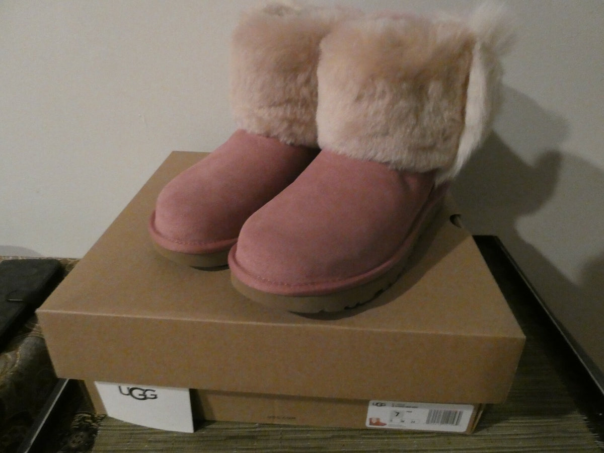 UGG Classic Mini Wisp PDW Arroyo Sheepskin Women's Boots Size US 7 Style 1101039
