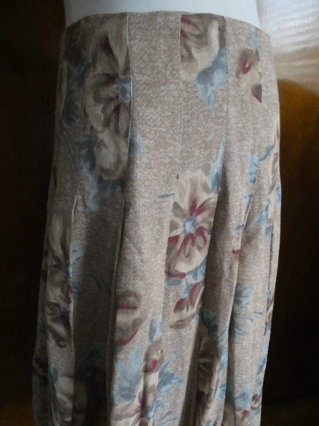 Jones New York Collection women's multicolor lined pleated skirt New