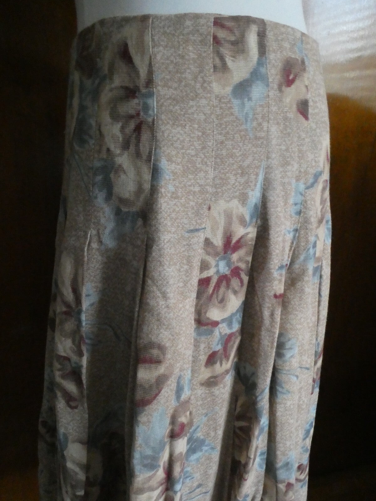 Jones New York Collection women's multicolor lined pleated skirt New