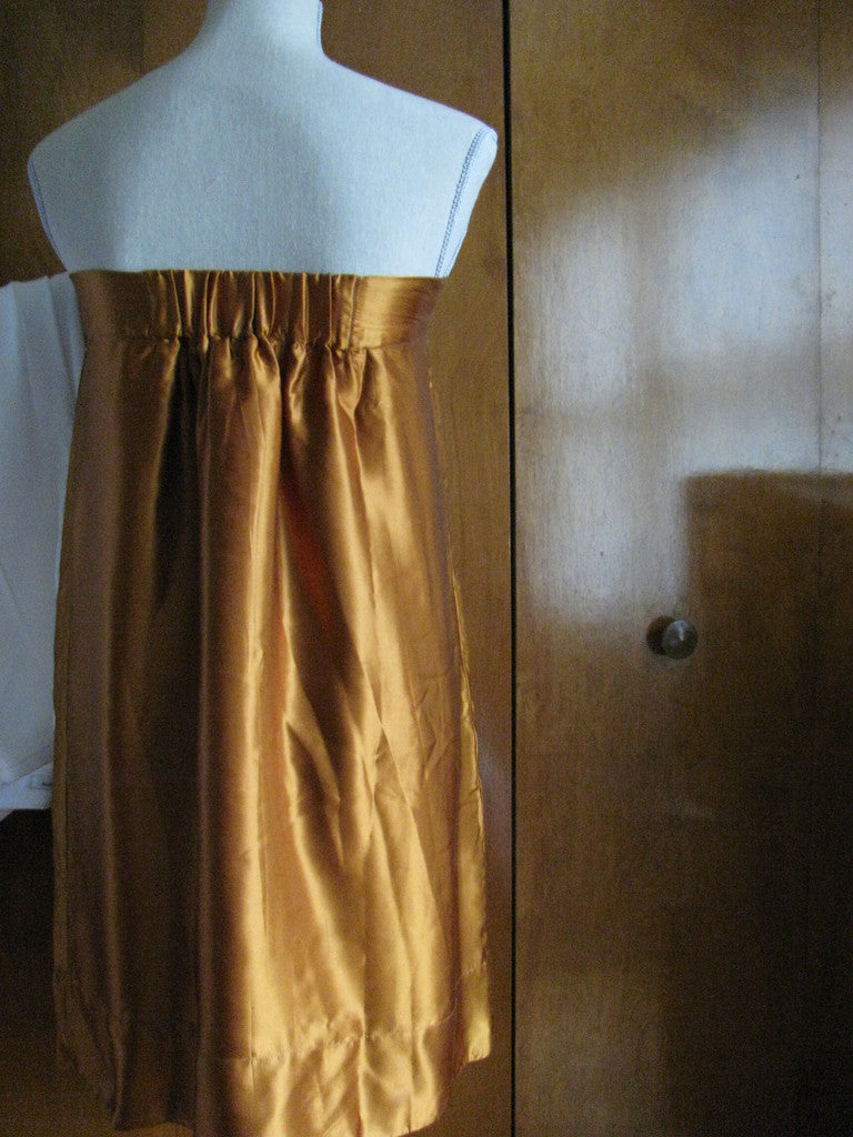French Connection Women's Palm Honey Tudor Silk Dress Size 0 