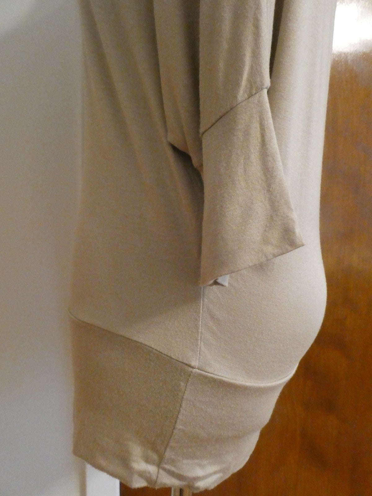 MCM women's beige rayon crocheted top size Large