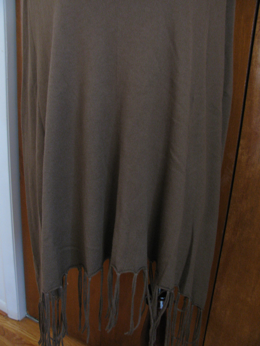 Michael Kors Women’s Brown duffle V-Neck Poncho L/XL 