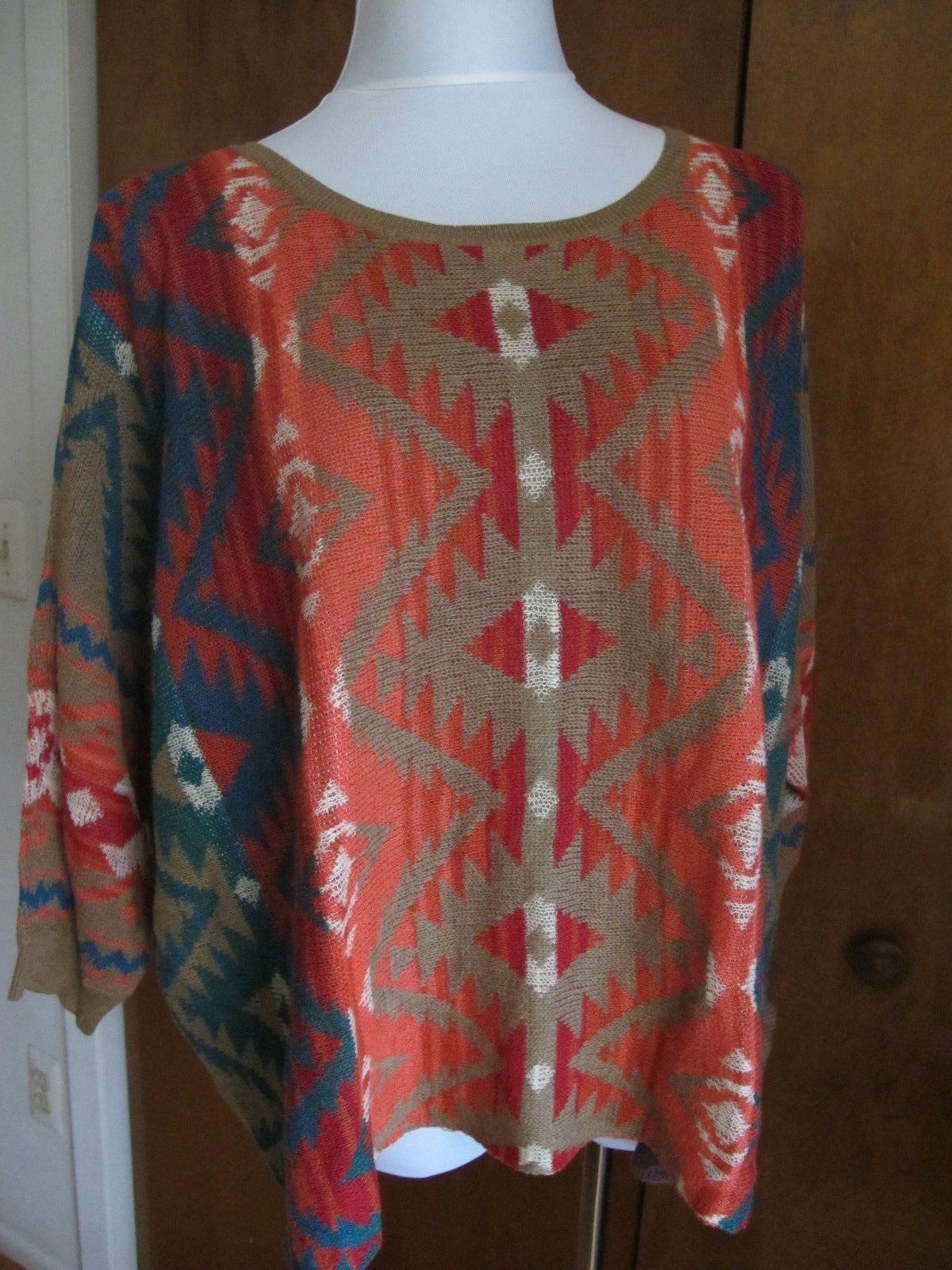 Denim & Supply Ralph Lauren women’s multi color cotton sweater size large NWT