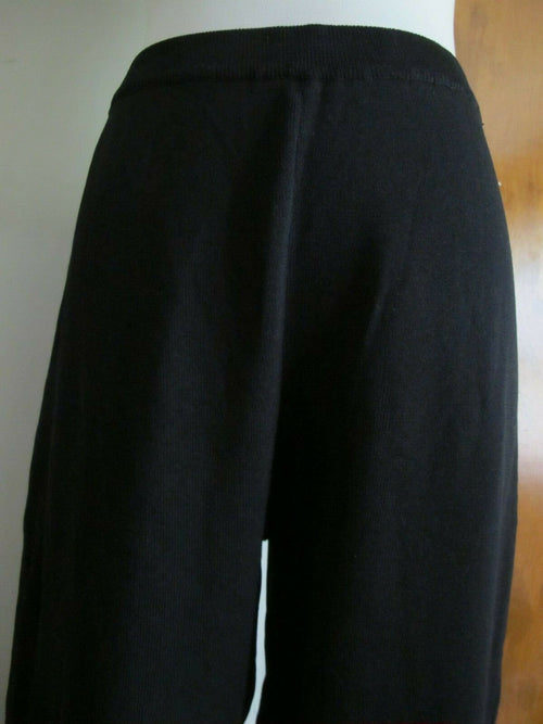 Andrienne Vittadini women's black snake knit dressing pants medium