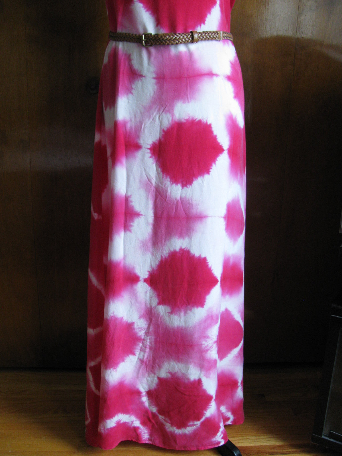 C&C California women's pink white long dress size Medium 