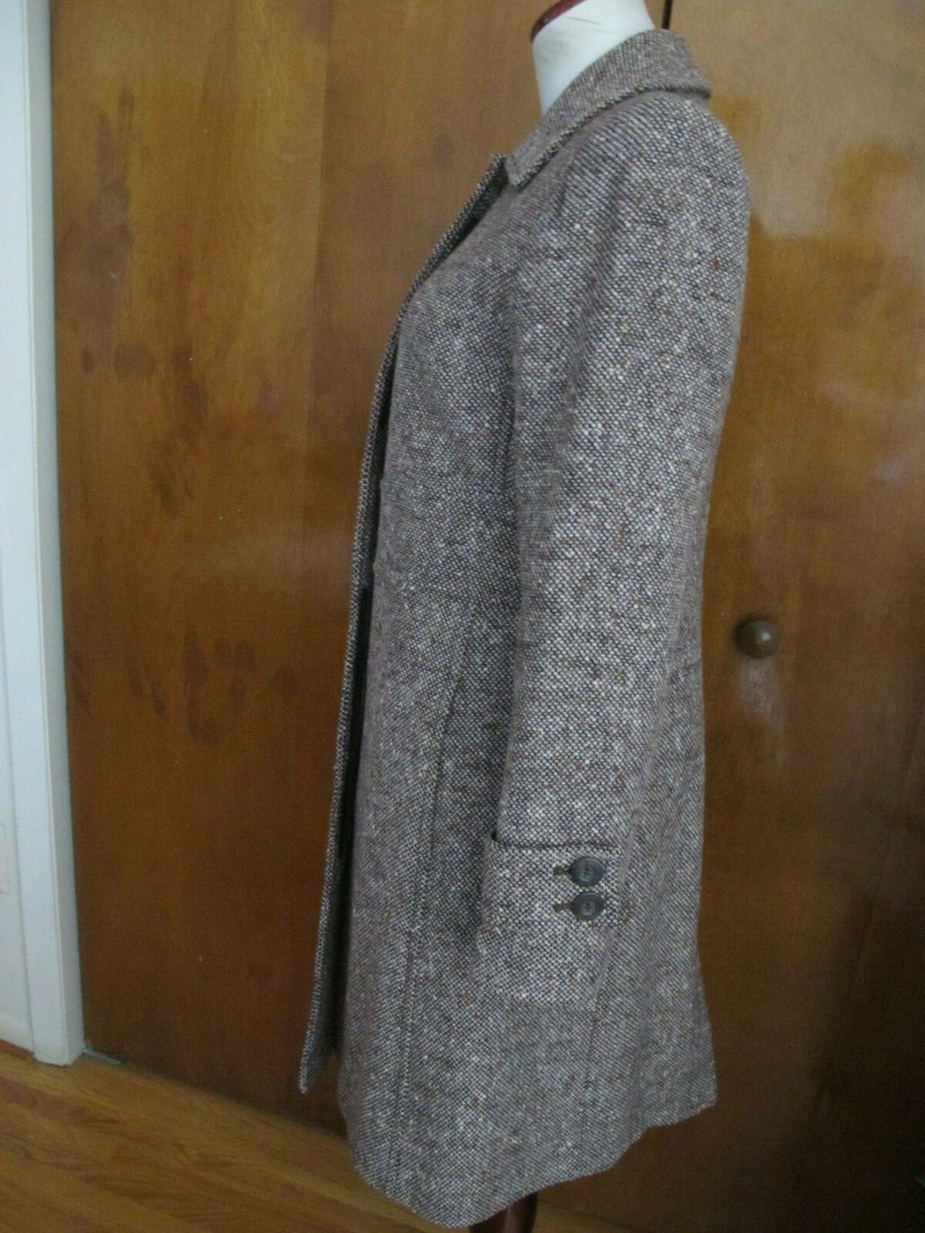 New York & Company Women’s Brown multi Color Basic Jacket Coat Size 4