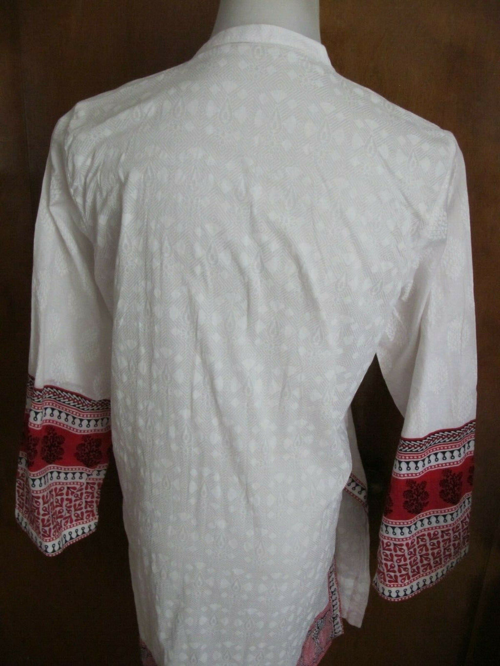 Lime Light Women’s White Embroidered  Cotton Tunic Top Or Swim Cover Large