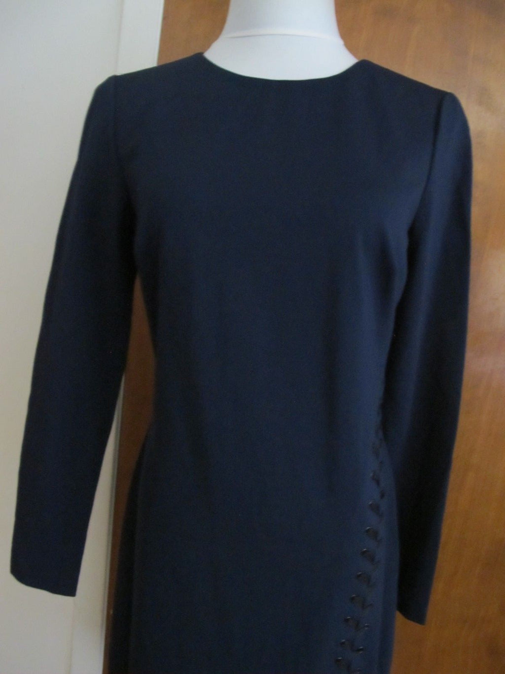 Ralph Lauren women's royal navy lined stylish fitted New dress 