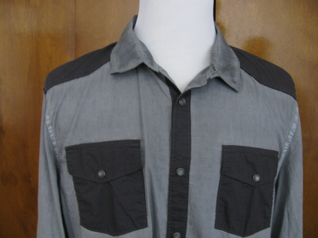 Guess men’s multi-color wave shirt slim fit XXL 