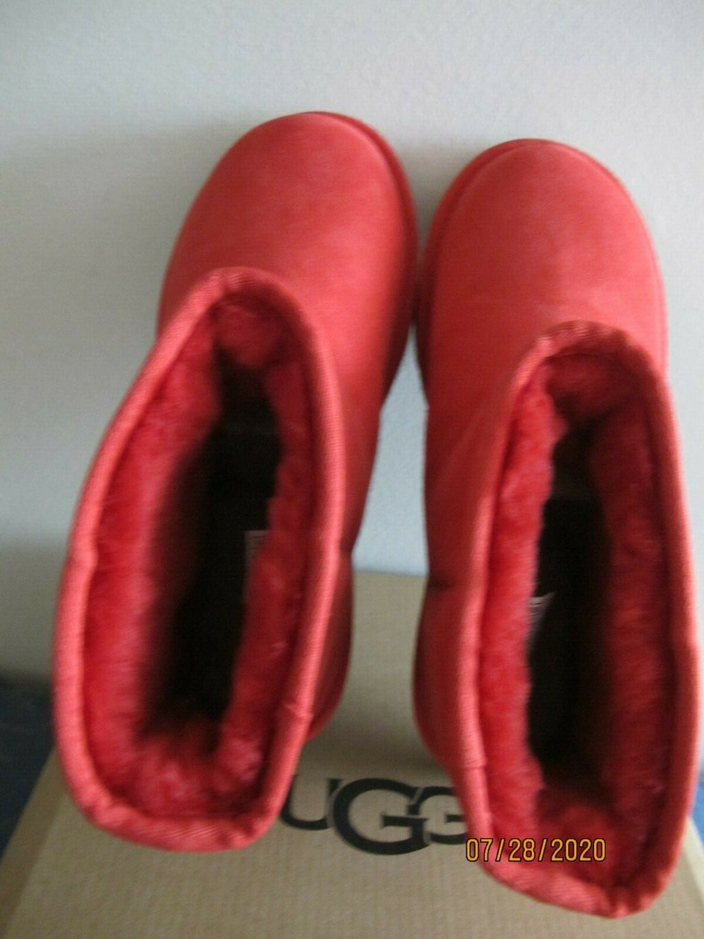 Ugg Australia women’s red classic mini ankle boots 7