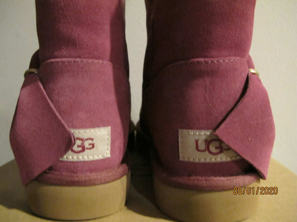 UGG Classic Mini Twist Cuff Short Boots Raspberry Women’s Size 7 Style 1099912