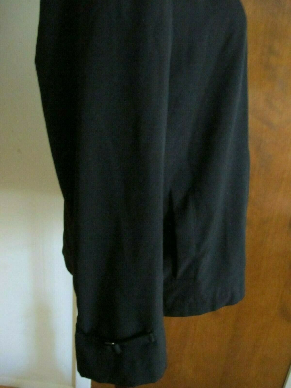 Larry Levine Juniors Black Lined Spring Hooded Coat Jacket Large