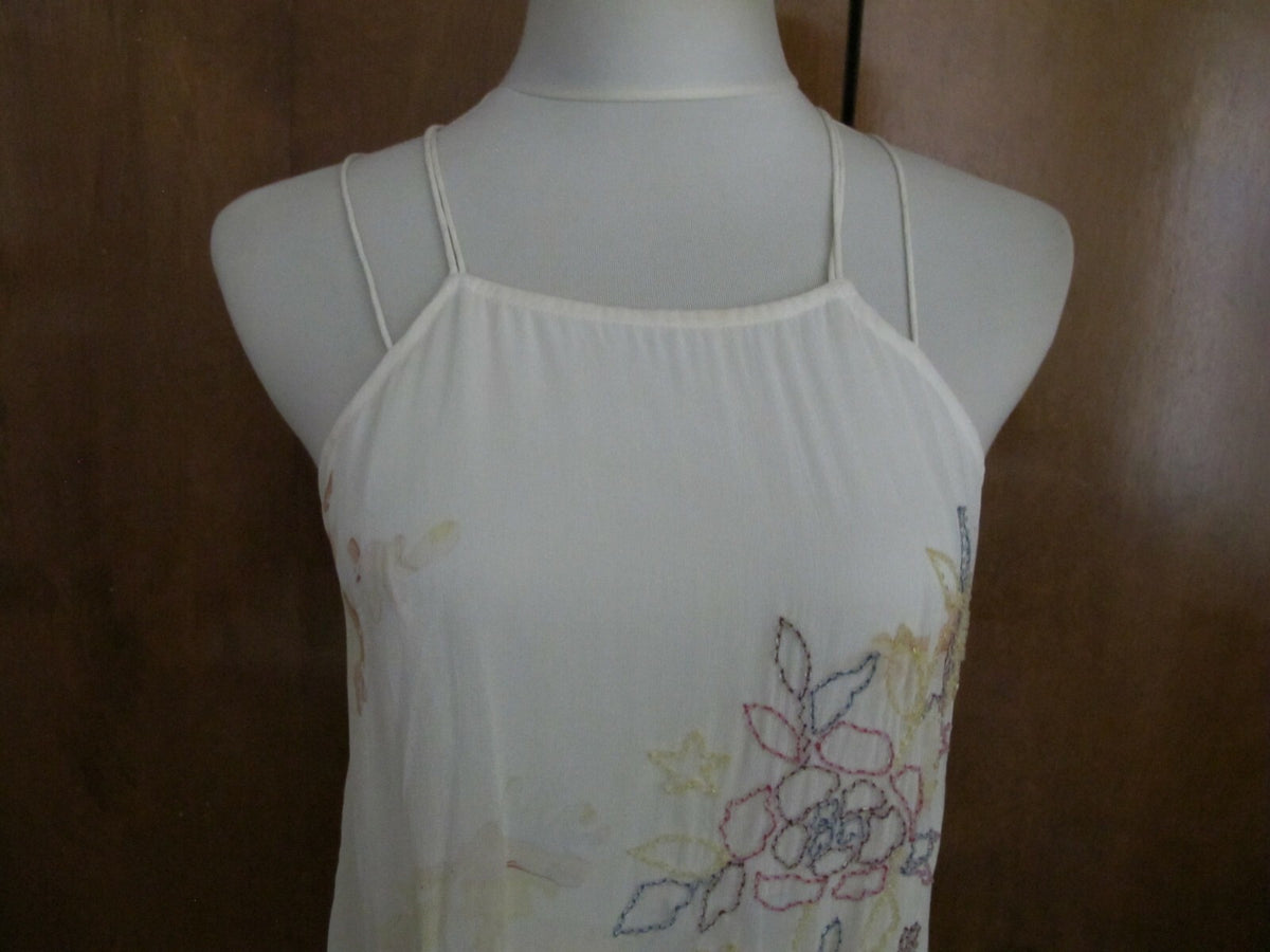 Anthropologie by Not So Serious Tiered Floral Evening Dress Size 4
