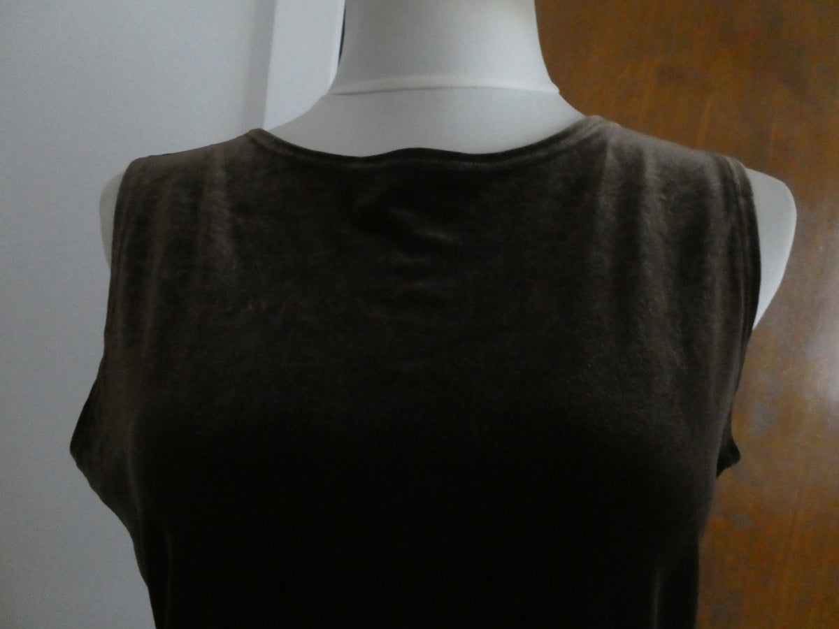 Sport women's brown velour top size Medium