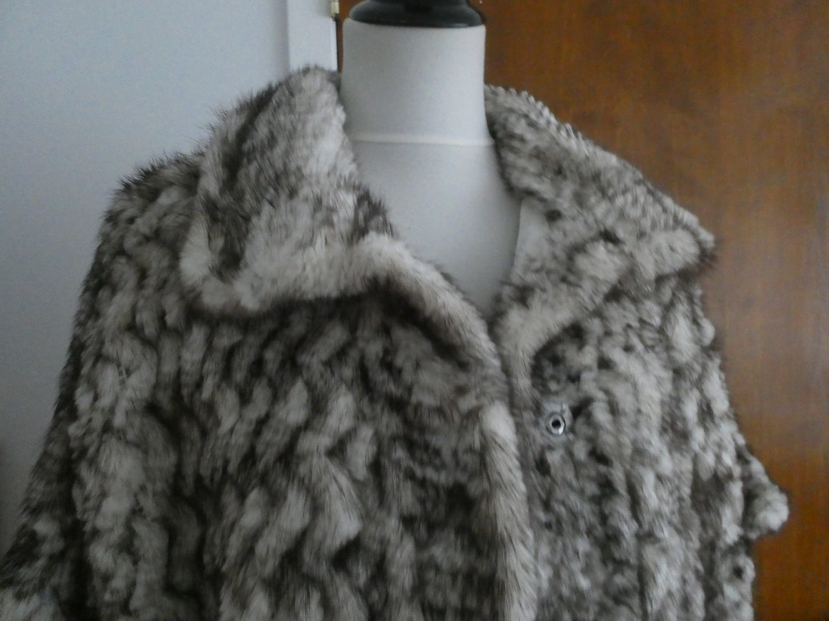 Kalinkin Hill Genuine Mink Fur Women Russia Luxury Short Sleeve Coat Gray Silver