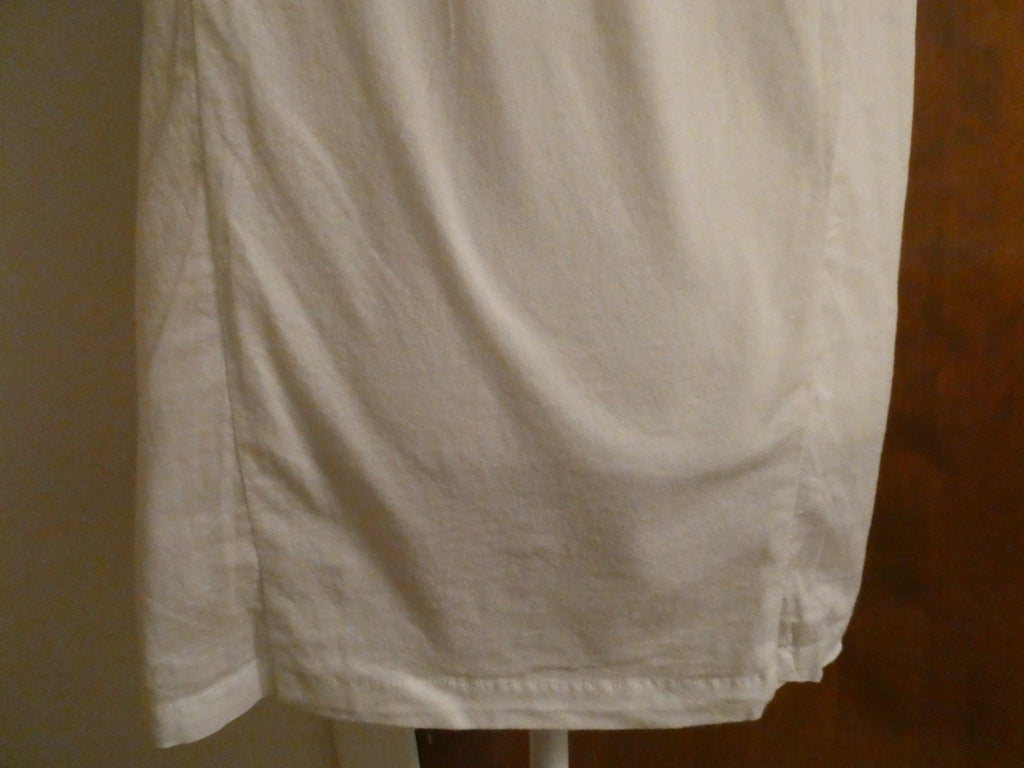 Calvin Klein Jeans Women White Embellished Ruffle Top WF11H07 Short Sleeve M