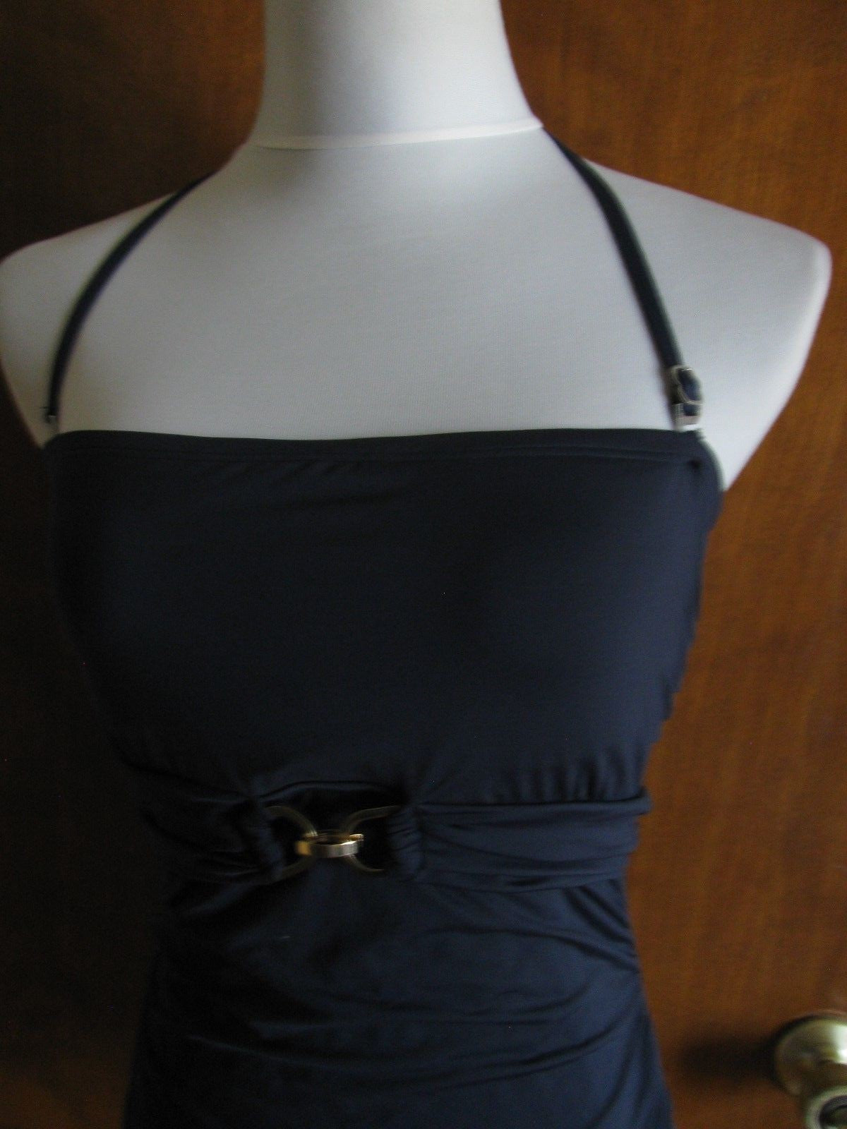 Michael Kors women's navy bedding suit top size Large 