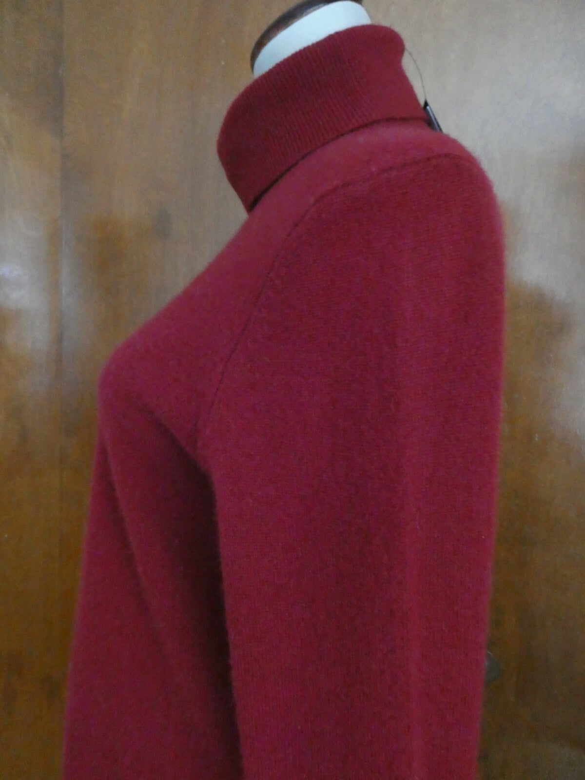 By Bloomingdale's Women's Rust 100% 2-PLY Cashmere Turtleneck Sweater XL