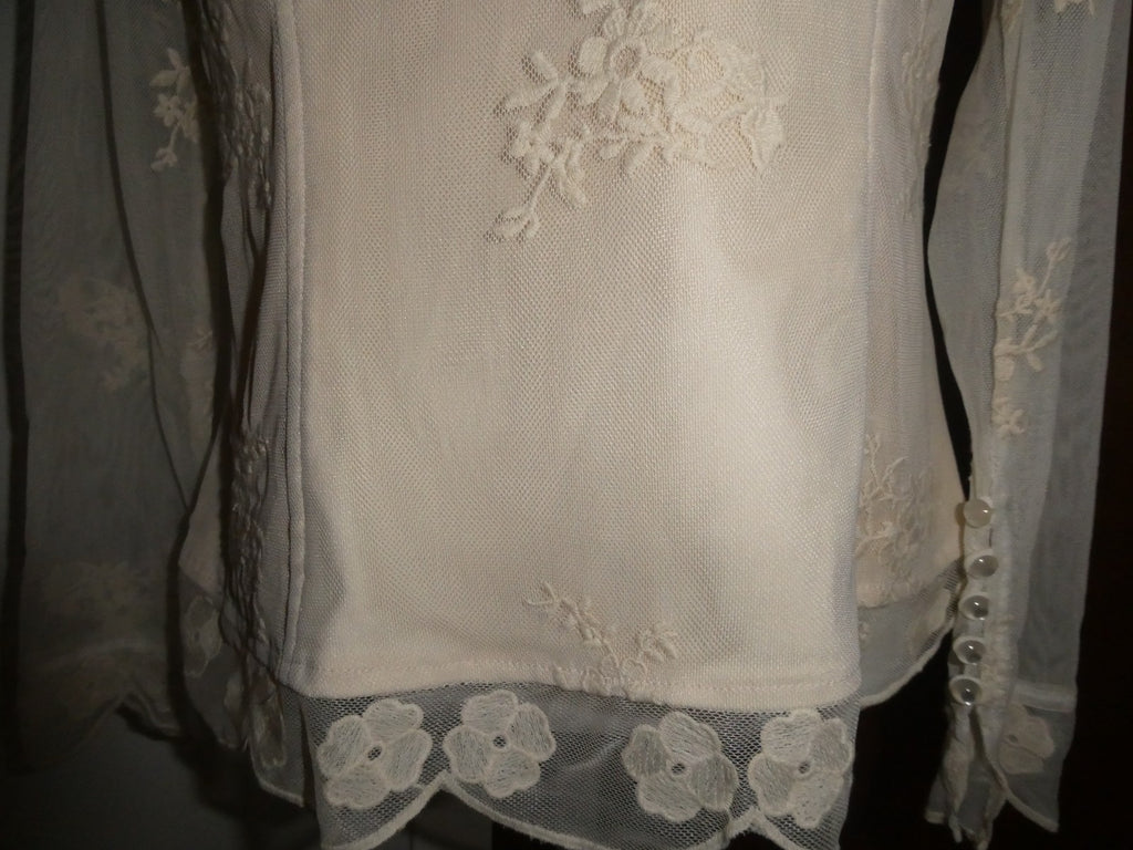 Women's tea stain embroidered lined evening top PL from Macys