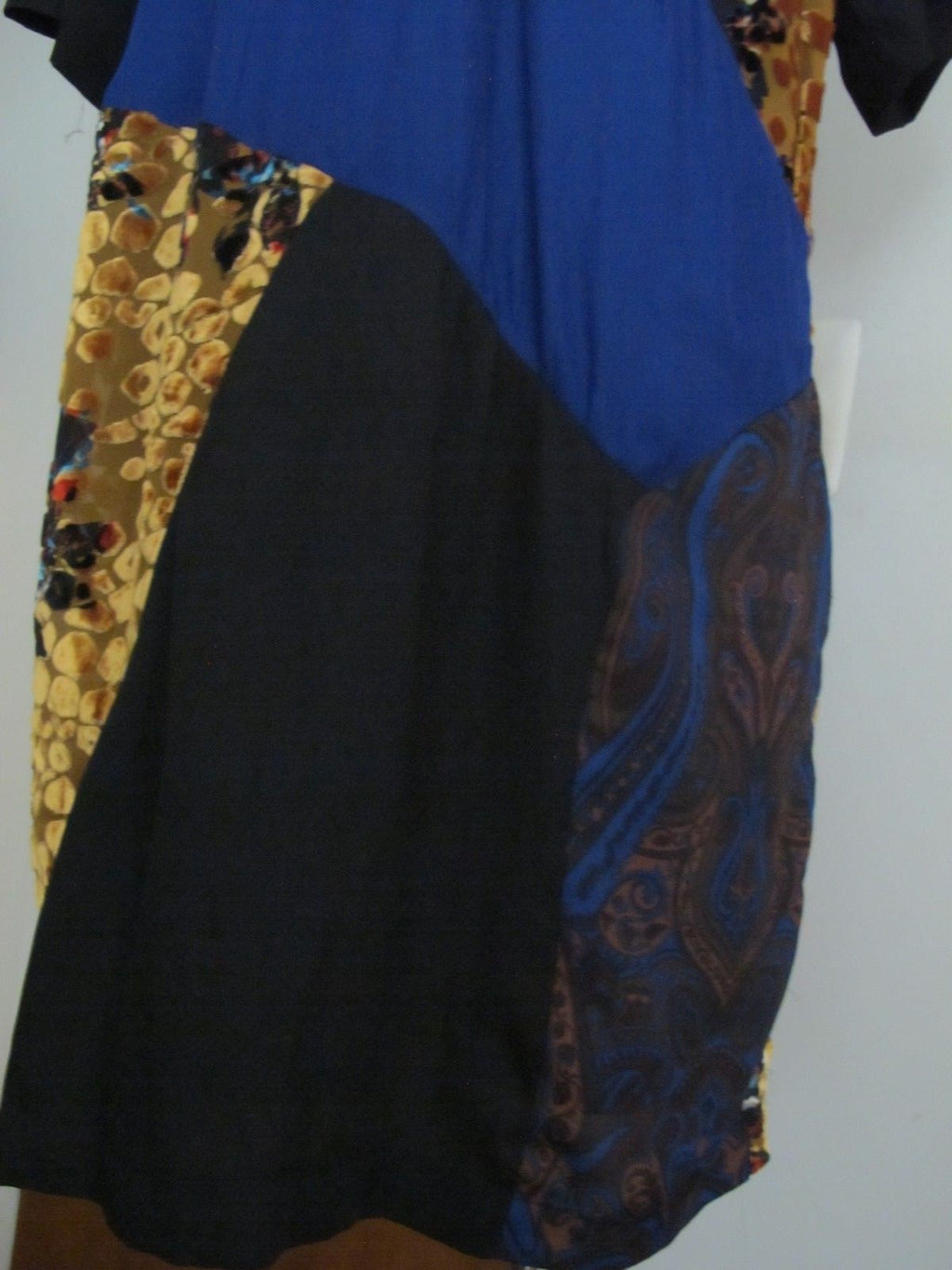 Anthropologie Women's HD In Paris Black Motif Evening Viscose Silk Dress 8P NWT