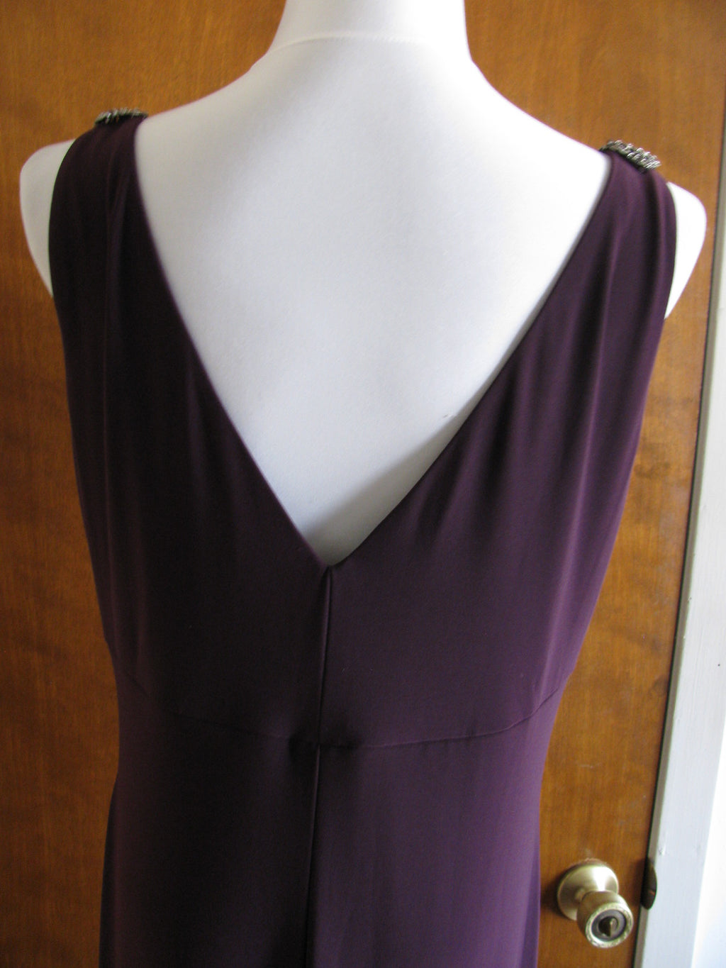 Ralph Lauren women’s maxi raisin lined cocktail dress size 8 New