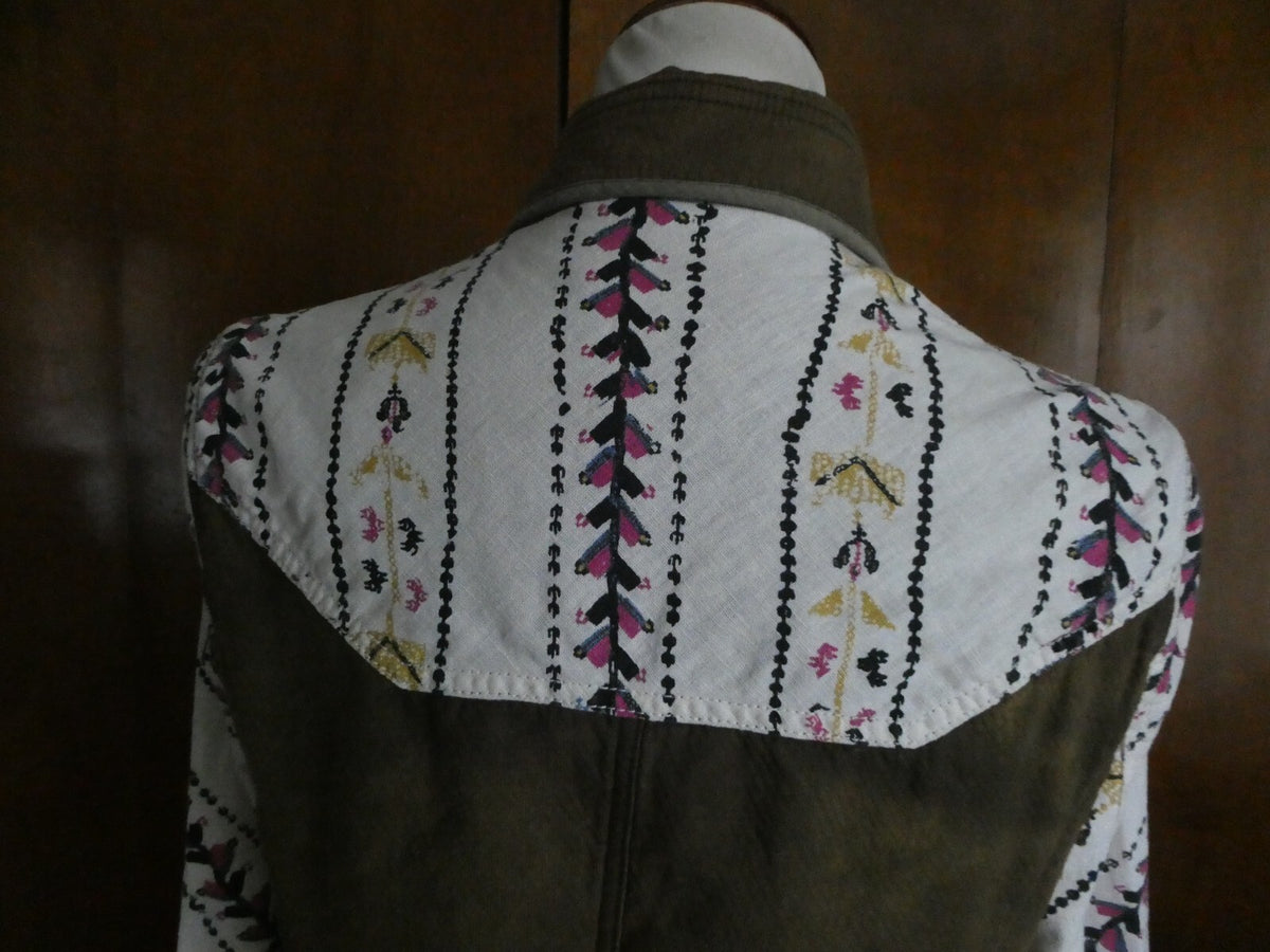 FREE PEOPLE Multicolor Soft 100% Cotton Tie Jacket Size Small